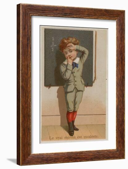 The True Merit Is Modesty-null-Framed Giclee Print