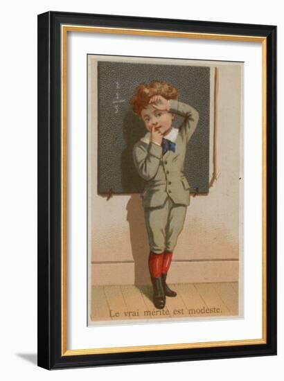 The True Merit Is Modesty-null-Framed Giclee Print