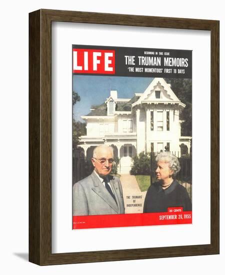 The Truman Memoirs, Former Pres. Harry Truman and Wife, September 26, 1955-Eliot Elisofon-Framed Photographic Print