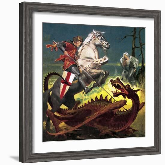 The Truth Behind the Legend: St George -- the Soldier Who Became a Saint-English School-Framed Giclee Print