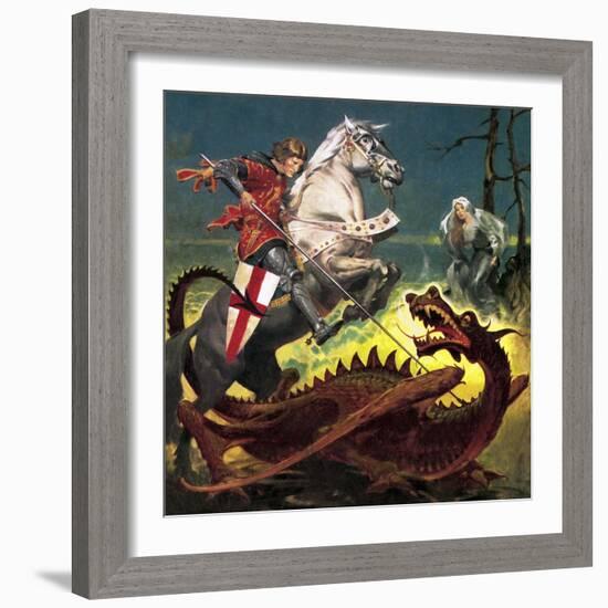 The Truth Behind the Legend: St George -- the Soldier Who Became a Saint-English School-Framed Giclee Print