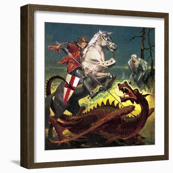 The Truth Behind the Legend: St George -- the Soldier Who Became a Saint-English School-Framed Giclee Print