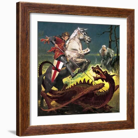 The Truth Behind the Legend: St George -- the Soldier Who Became a Saint-English School-Framed Giclee Print