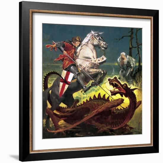 The Truth Behind the Legend: St George -- the Soldier Who Became a Saint-English School-Framed Giclee Print