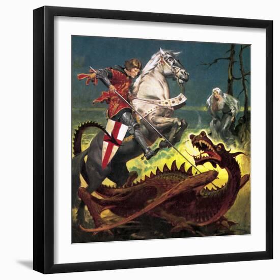 The Truth Behind the Legend: St George -- the Soldier Who Became a Saint-English School-Framed Giclee Print