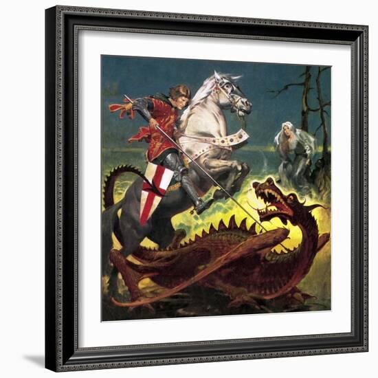 The Truth Behind the Legend: St George -- the Soldier Who Became a Saint-English School-Framed Giclee Print