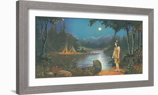 The Tryst, In the Land of Hiawatha-Ambrose Reynaud-Framed Giclee Print