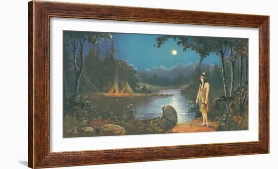 The Tryst, In the Land of Hiawatha-Ambrose Reynaud-Framed Giclee Print