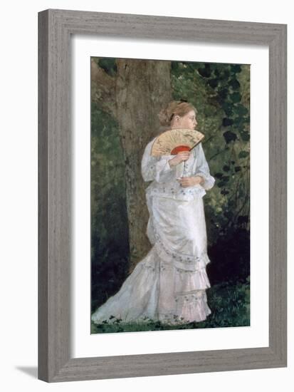 The Trysting Place, 1875-Winslow Homer-Framed Giclee Print