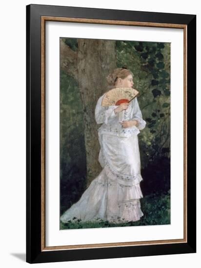 The Trysting Place, 1875-Winslow Homer-Framed Giclee Print