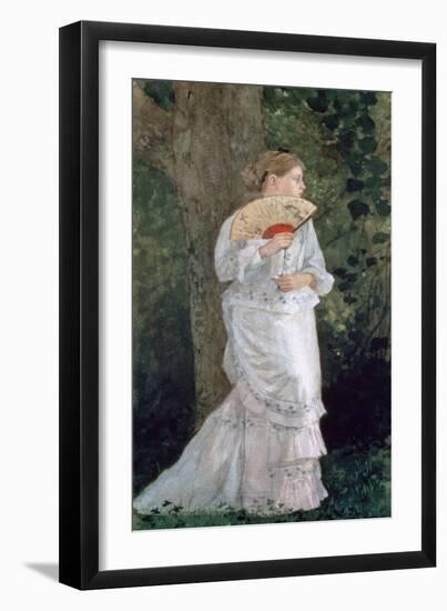 The Trysting Place, 1875-Winslow Homer-Framed Giclee Print