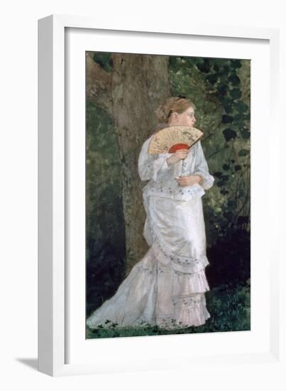 The Trysting Place, 1875-Winslow Homer-Framed Giclee Print