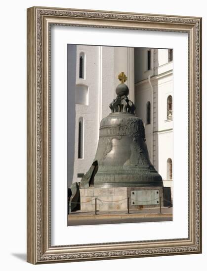 The Tsar Bell at the Cathedral Square on the grounds of the Moscow Kremlin, Moscow, Russia-null-Framed Art Print