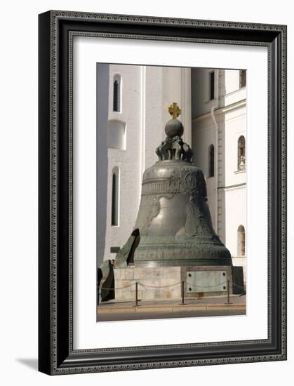 The Tsar Bell at the Cathedral Square on the grounds of the Moscow Kremlin, Moscow, Russia-null-Framed Art Print