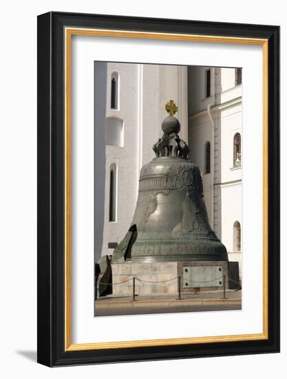 The Tsar Bell at the Cathedral Square on the grounds of the Moscow Kremlin, Moscow, Russia-null-Framed Art Print