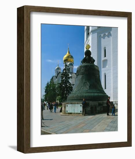 The Tsar Bell in the Kremlin, Moscow, Russia-null-Framed Art Print