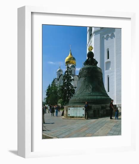 The Tsar Bell in the Kremlin, Moscow, Russia-null-Framed Art Print