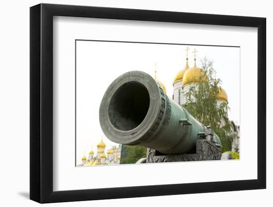 The Tsar Canon, inside the Kremlin, Moscow, Russia, Europe-Miles Ertman-Framed Photographic Print