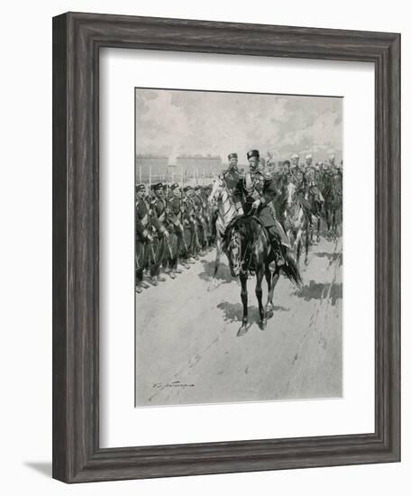 The Tsar Reviewing His Troops-Frederic De Haenen-Framed Giclee Print