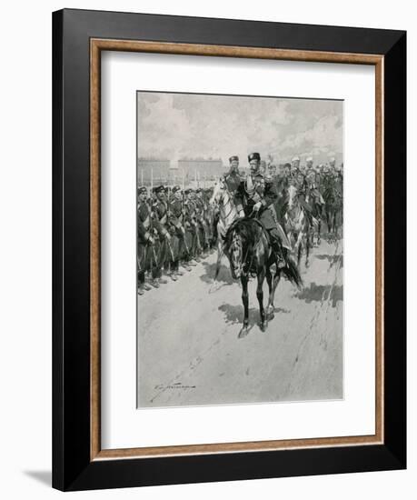 The Tsar Reviewing His Troops-Frederic De Haenen-Framed Giclee Print