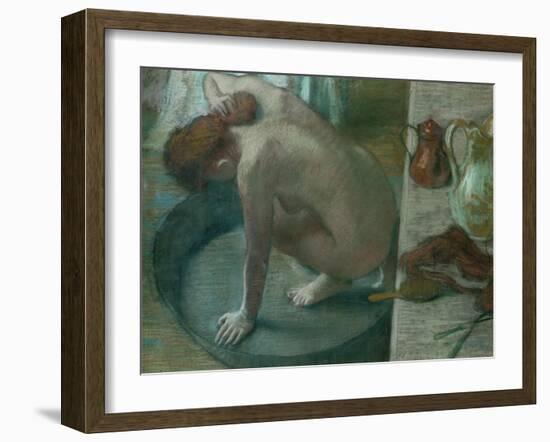 The Tub (Bathing Woman), 1886-Edgar Degas-Framed Giclee Print