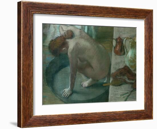 The Tub (Bathing Woman), 1886-Edgar Degas-Framed Giclee Print