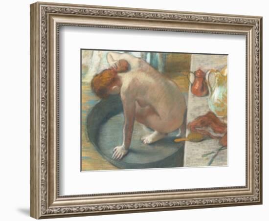 The Tub-Edgar Degas-Framed Art Print