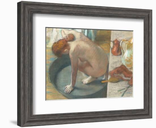 The Tub-Edgar Degas-Framed Art Print