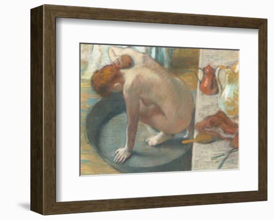 The Tub-Edgar Degas-Framed Art Print