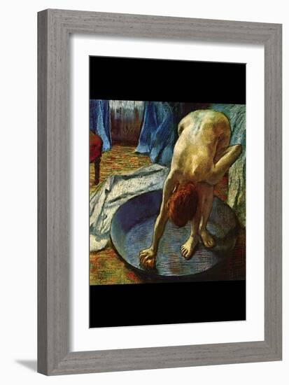 The Tub-Edgar Degas-Framed Art Print