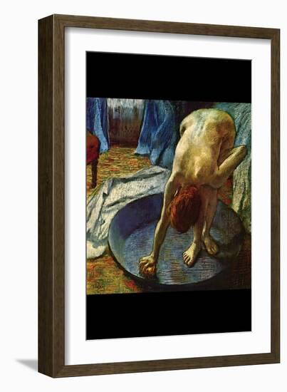 The Tub-Edgar Degas-Framed Art Print