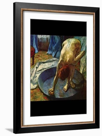 The Tub-Edgar Degas-Framed Art Print