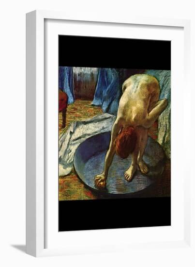 The Tub-Edgar Degas-Framed Art Print