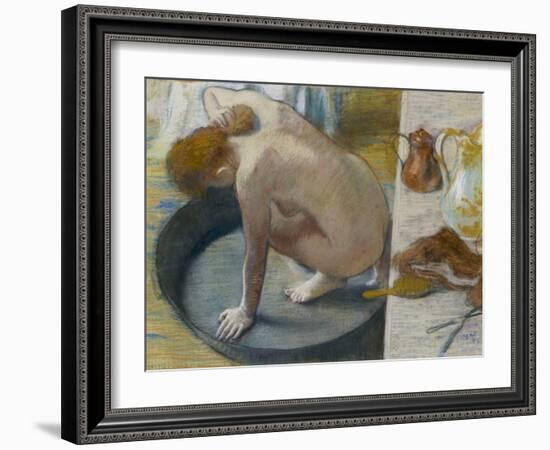 The Tub-Edgar Degas-Framed Giclee Print
