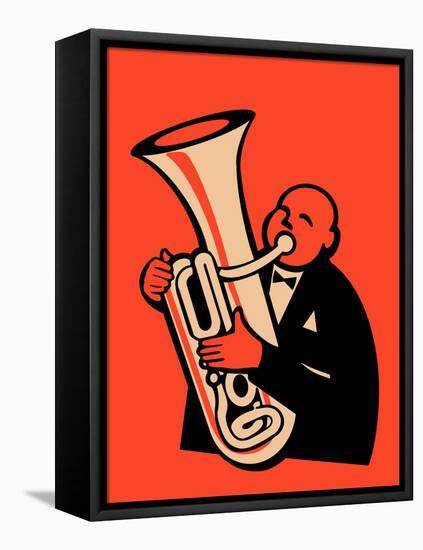 The Tuba-Mark Rogan-Framed Stretched Canvas