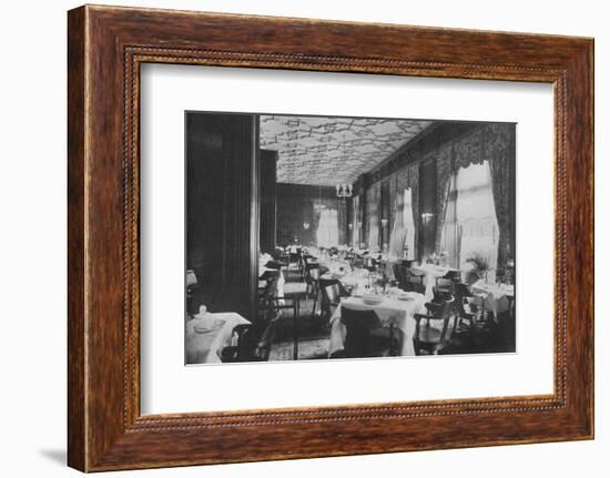 The Tudor Dining Room, Melbourne Hotel, St Louis, Missouri, 1924-Unknown-Framed Photographic Print