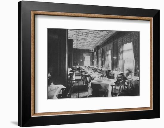 The Tudor Dining Room, Melbourne Hotel, St Louis, Missouri, 1924-Unknown-Framed Photographic Print