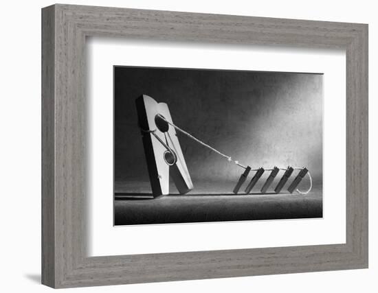 The Tug-Of-War-Victoria Ivanova-Framed Photographic Print