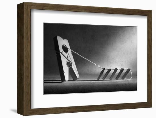 The Tug-Of-War-Victoria Ivanova-Framed Photographic Print