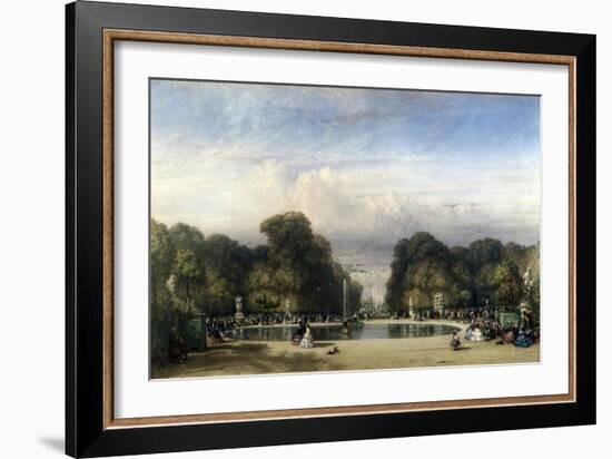 The Tuileries Gardens, 1858-William Wyld-Framed Giclee Print