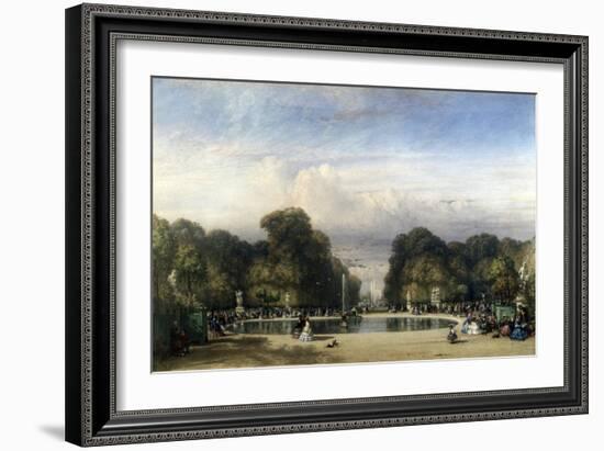 The Tuileries Gardens, 1858-William Wyld-Framed Giclee Print