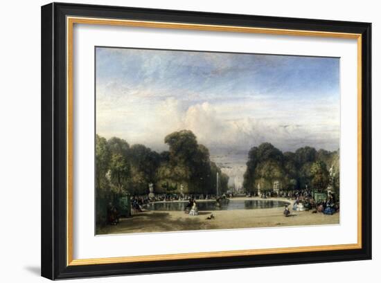 The Tuileries Gardens, 1858-William Wyld-Framed Giclee Print