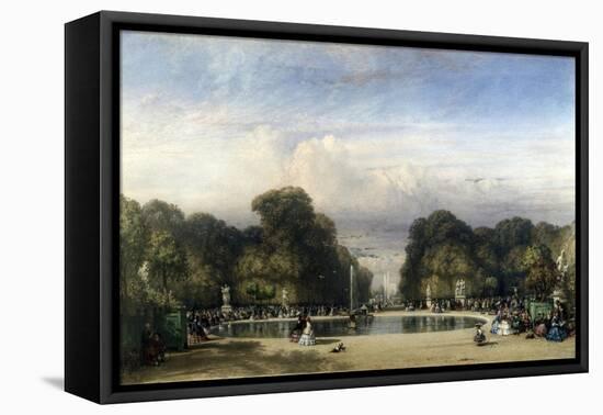 The Tuileries Gardens, 1858-William Wyld-Framed Premier Image Canvas