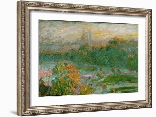 The Tuileries Gardens, 1875-Claude Monet-Framed Giclee Print