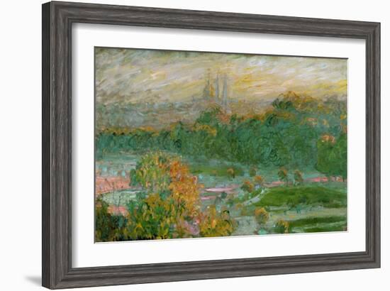 The Tuileries Gardens, 1875-Claude Monet-Framed Giclee Print
