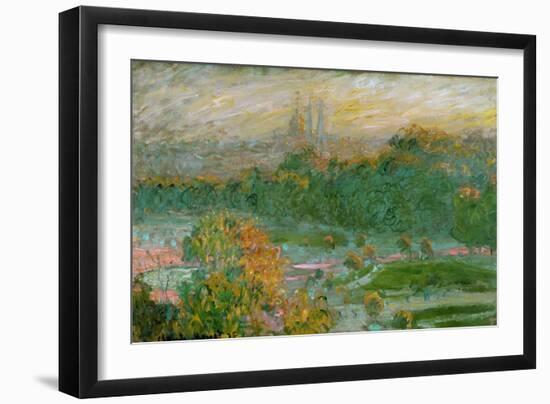 The Tuileries Gardens, 1875-Claude Monet-Framed Giclee Print
