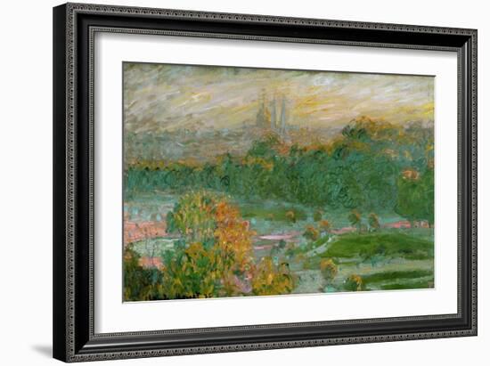 The Tuileries Gardens, 1875-Claude Monet-Framed Giclee Print