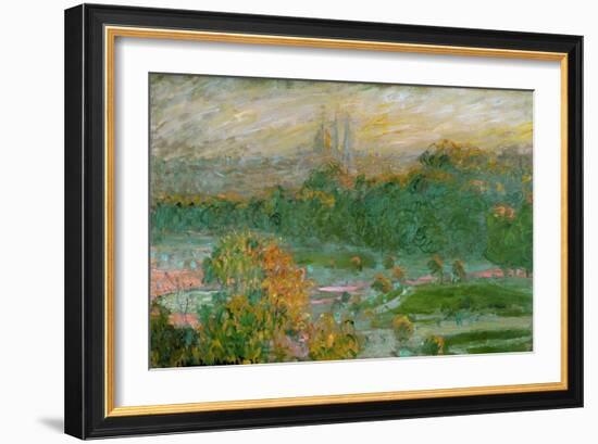 The Tuileries Gardens, 1875-Claude Monet-Framed Giclee Print