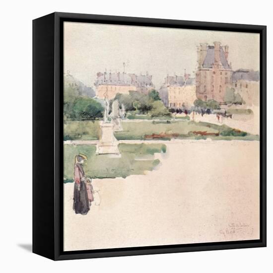 'The Tuileries Gardens', 1915-Eugene Bejot-Framed Premier Image Canvas