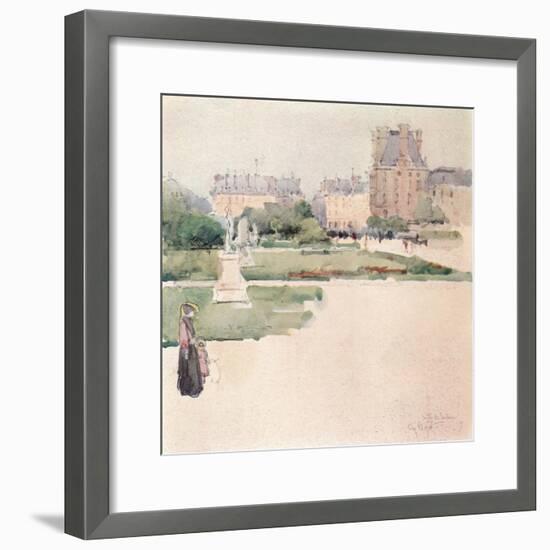 'The Tuileries Gardens', 1915-Eugene Bejot-Framed Giclee Print